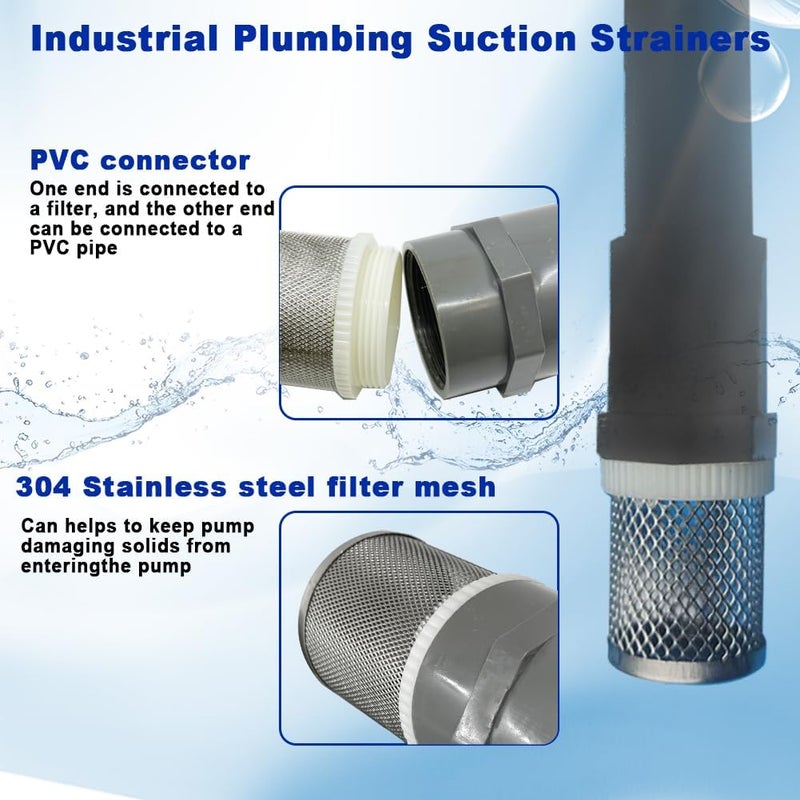 AIMCOCO Store 2.5" Stainless Steel Filter DN65/2.5" Suction Strainers Used to Remove Debris and Reduce Solid Entry（1pcs） - Image 2